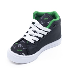 Tenis Casual Cano Longo Blitzz Star Infantil Masculino Preto