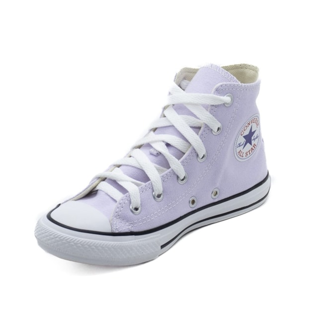 Tenis Casual Cano Longo Converse Infantil Feminino Lavanda