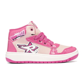 Tênis Casual Cano Longo Disney Feminino Infantil Rosa
