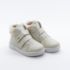 Tênis Casual Cano Longo Infantil Feminino Branco Off