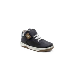 Tenis Casual Cano Longo Infantil Molekinho Masculino Cafe