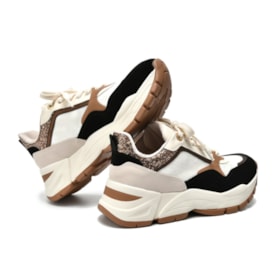 Tênis Casual Chunky Via Marte Feminino Preto