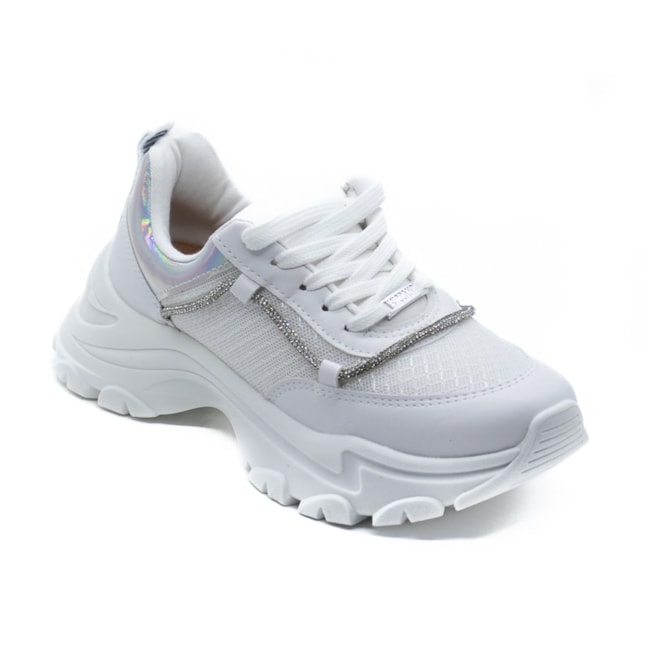 Tênis Casual Chunky Vizzano Feminino Branco