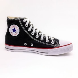 Tênis Casual Converse All Star Cano Alto Unissex Preto e Vermelho