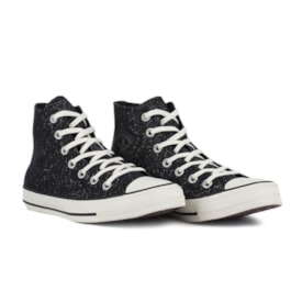 Tênis Casual Converse All Star Chuck Taylor Hi Matte Craft Unissex Preto