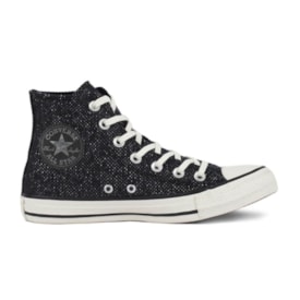 Tênis Casual Converse All Star Chuck Taylor Hi Matte Craft Unissex Preto