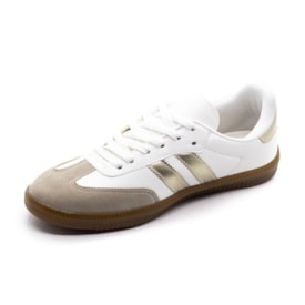 Tênis Casual Danny Feminino  e Ouro Branco