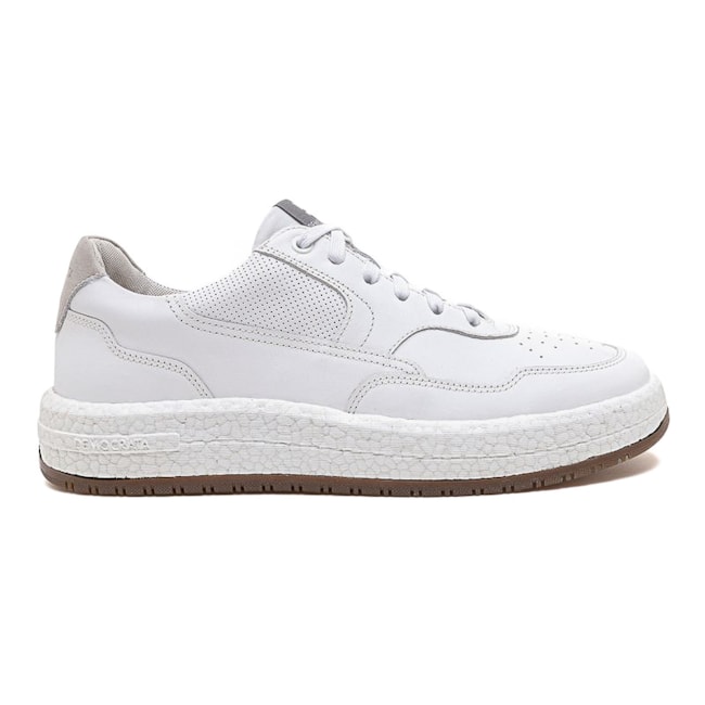 Tênis Casual Democrata Denim Drake Pulse Masculino Branco