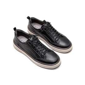 Tênis Casual Democrata Denim Foster Preto Masculino