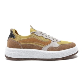 Tênis Casual Democrata Drake Pulse Feminino Castanho