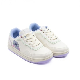 Tênis Casual Disney Infantil Feminino Branco