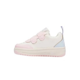 Tênis Casual Disney Infantil Feminino Off White