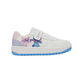 Tênis Casual Disney Stitch Infantil Feminino Branco