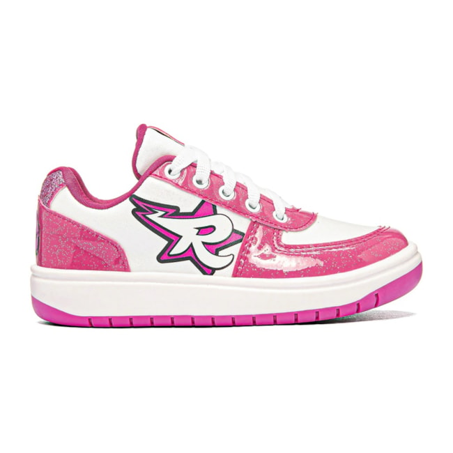 Tênis Casual Dos Rosa Emilly Vick Feminino Infantil Rosa e Branco