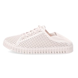 Tênis Casual Em Couro Luz Da Lua Feminino New Ridge
