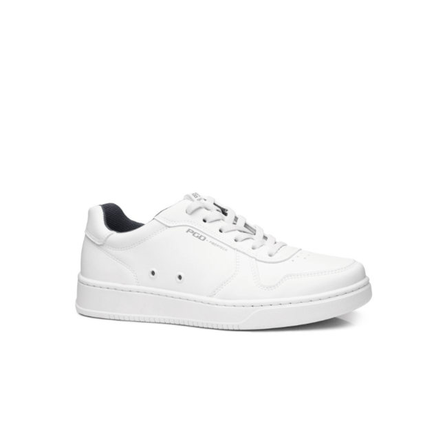 Tênis Casual Em Microfibra Pegada Masculino Branco