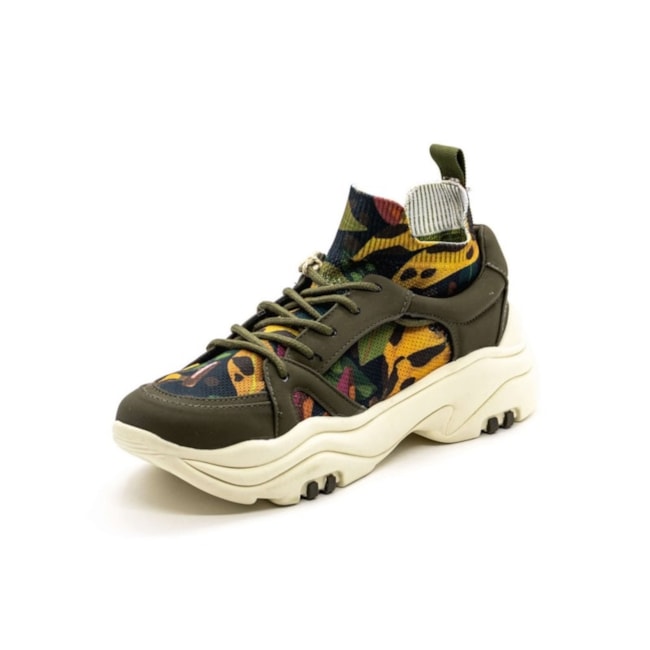 Tênis Casual Farm 719 Feminino Verde