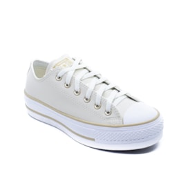 Tênis Casual Flat Converse Feminino Bege Claro