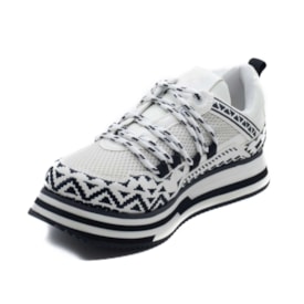 Tênis Casual Flatform Farm Feminino Off White