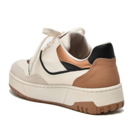 Tênis Casual Flatform Via Marte Feminino Bege