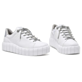 Tenis Casual Flatform Via Marte Feminino Branco
