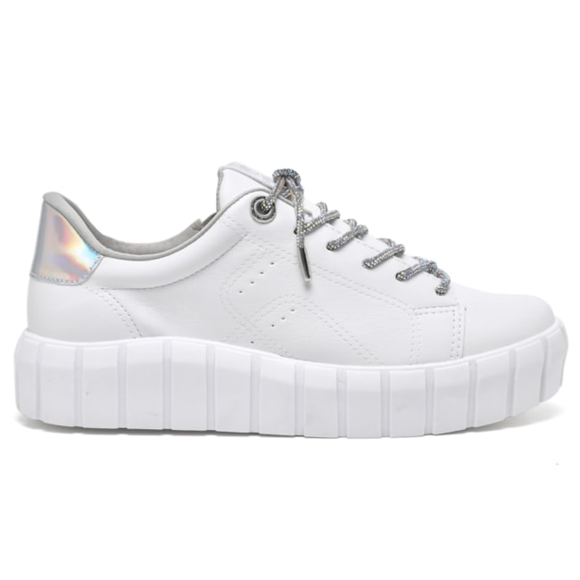 Tenis Casual Flatform Via Marte Feminino Branco