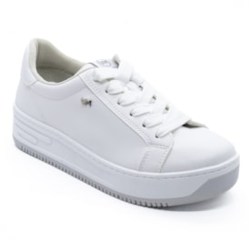 Tênis Casual Flatform Via Marte Feminino Branco Tênis Casual Flatform Via Marte Feminino Branco