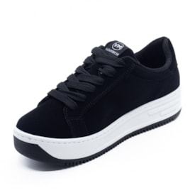 Tênis Casual Flatform Via Marte Feminino Preto Tênis Casual Flatform Via Marte Feminino Preto