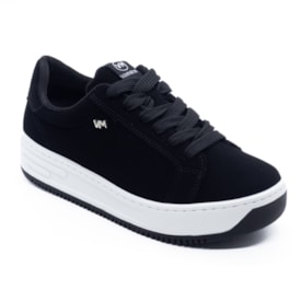 Tênis Casual Flatform Via Marte Feminino Preto Tênis Casual Flatform Via Marte Feminino Preto