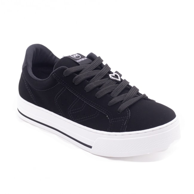 Tênis Casual Flatform Via Marte Feminino Preto