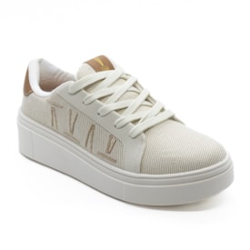 Tênis Casual Flatform Vizzano Feminino Natural