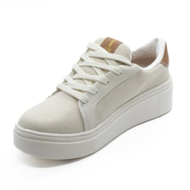 Tênis Casual Flatform Vizzano Feminino Natural