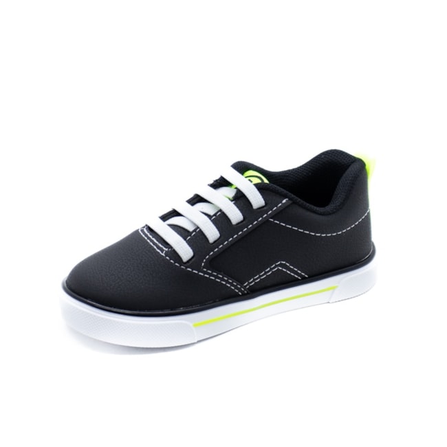 Tenis Casual Infantil Molekinho Masculino Preto