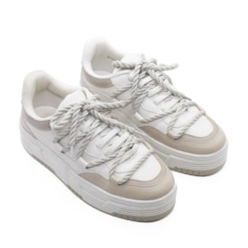Tênis Casual Lu Rezende Feminino Aveia