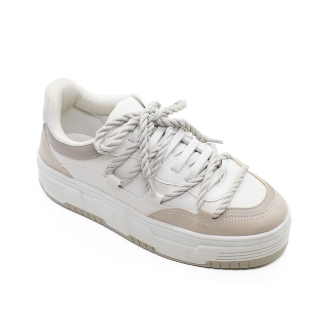 Tênis Casual Lu Rezende Feminino Aveia