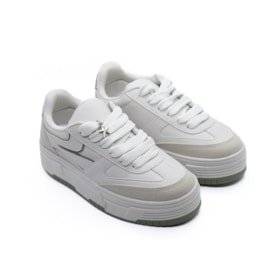 Tênis Casual Lu Rezende Feminino Creme