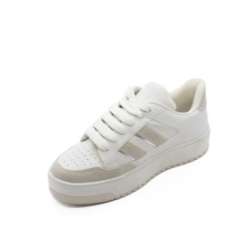 Tênis Casual Lu Rezende Feminino Creme