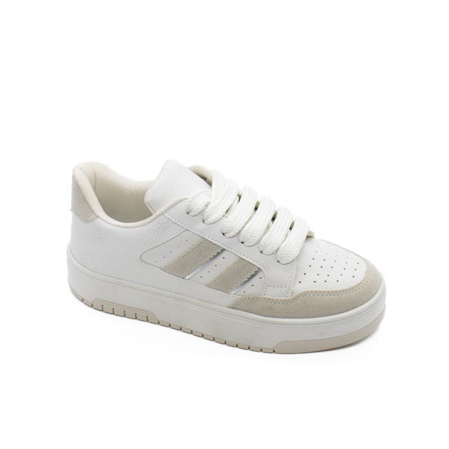 Tênis Casual Lu Rezende Feminino Creme
