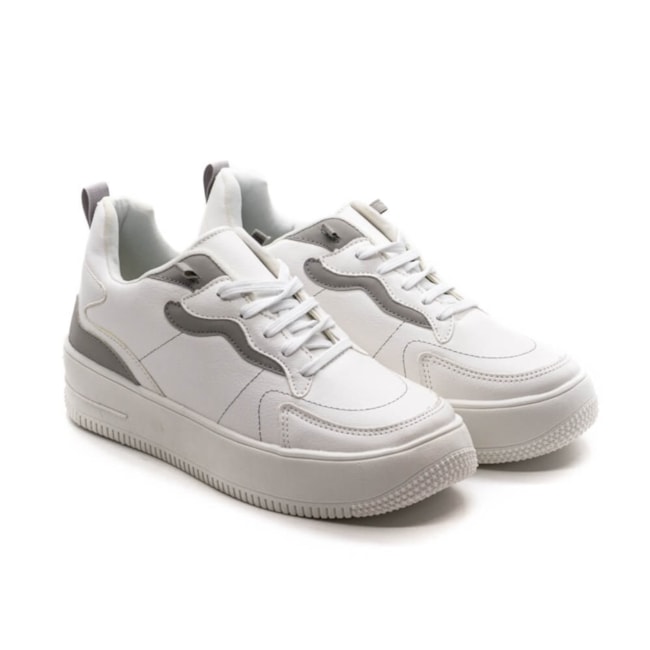 Tênis Casual Lu Rezende Feminino  e Branco