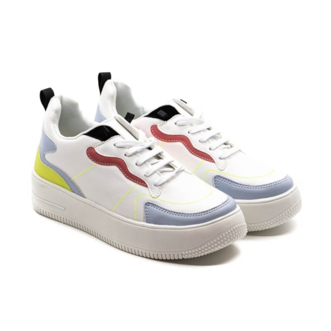 Tênis Casual Lu Rezende Feminino  e Limao Branco