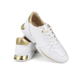 Tênis Casual Luz Da Lua Feminino Branco