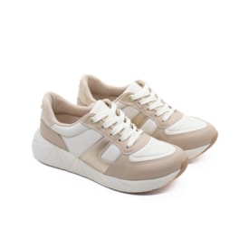 Tênis Casual Modare Feminino Branco Off