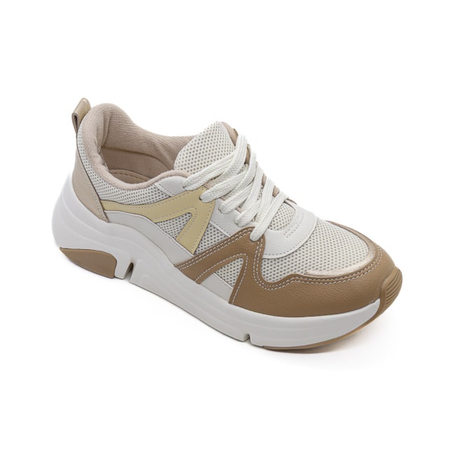Tênis Casual Modare Feminino Branco Off