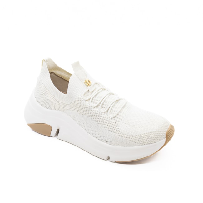 Tênis Casual Modare Feminino Branco Off