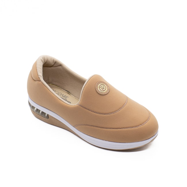 Tênis Casual Modare Slip On Feminino Nude