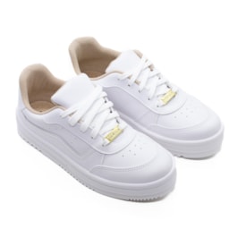 Tênis Casual Moleca Feminino Branco