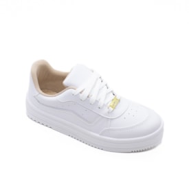 Tênis Casual Moleca Feminino Branco