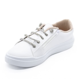 Tênis Casual Moleca Feminino Branco