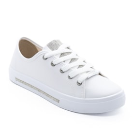 Tênis Casual Moleca Feminino Branco