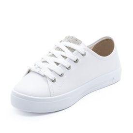 Tênis Casual Moleca Feminino Branco